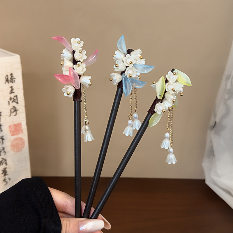 Hanbok Hair Pin - Chinese Style Traditional Hairpin Lily of