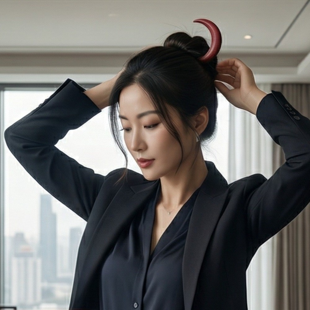 Fashion Elegant Crescent Hair  - Hanbok Hair Pin 评论和价格