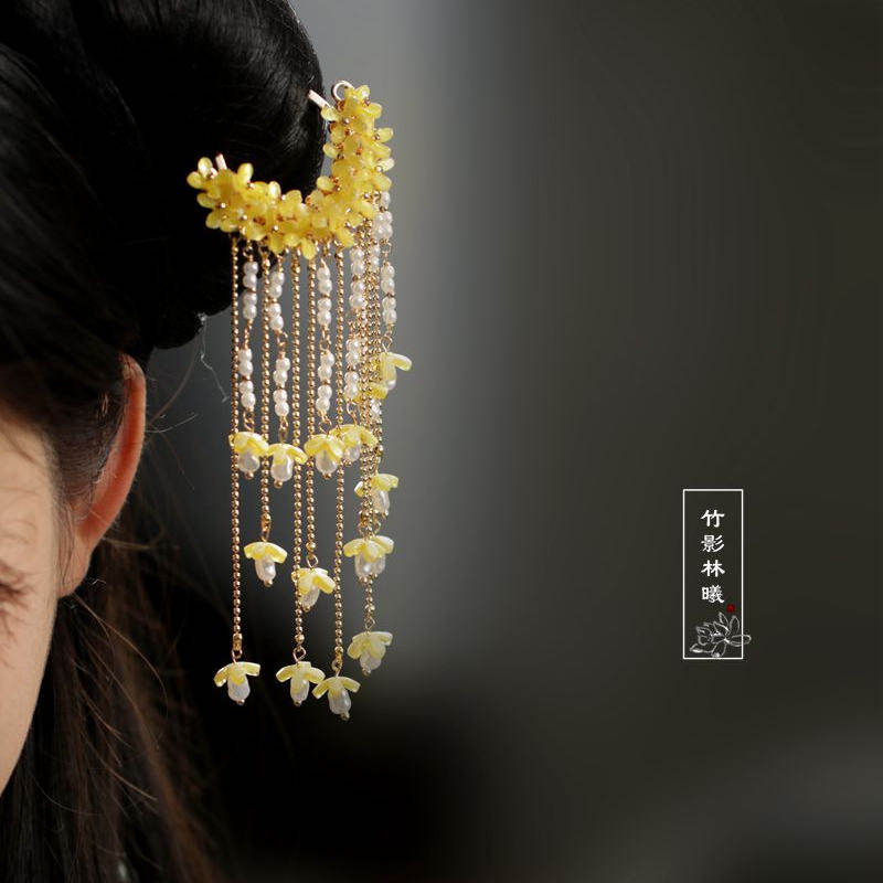 Ancient Style Osmanthus Hairpi - Hanbok Hair Pin 评论和价格